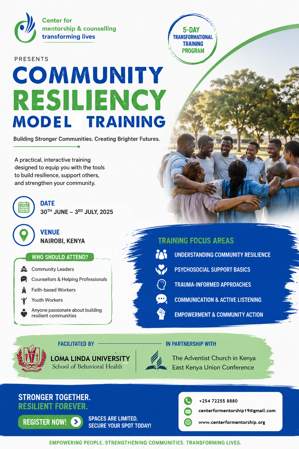 Community Resilience Training Poster