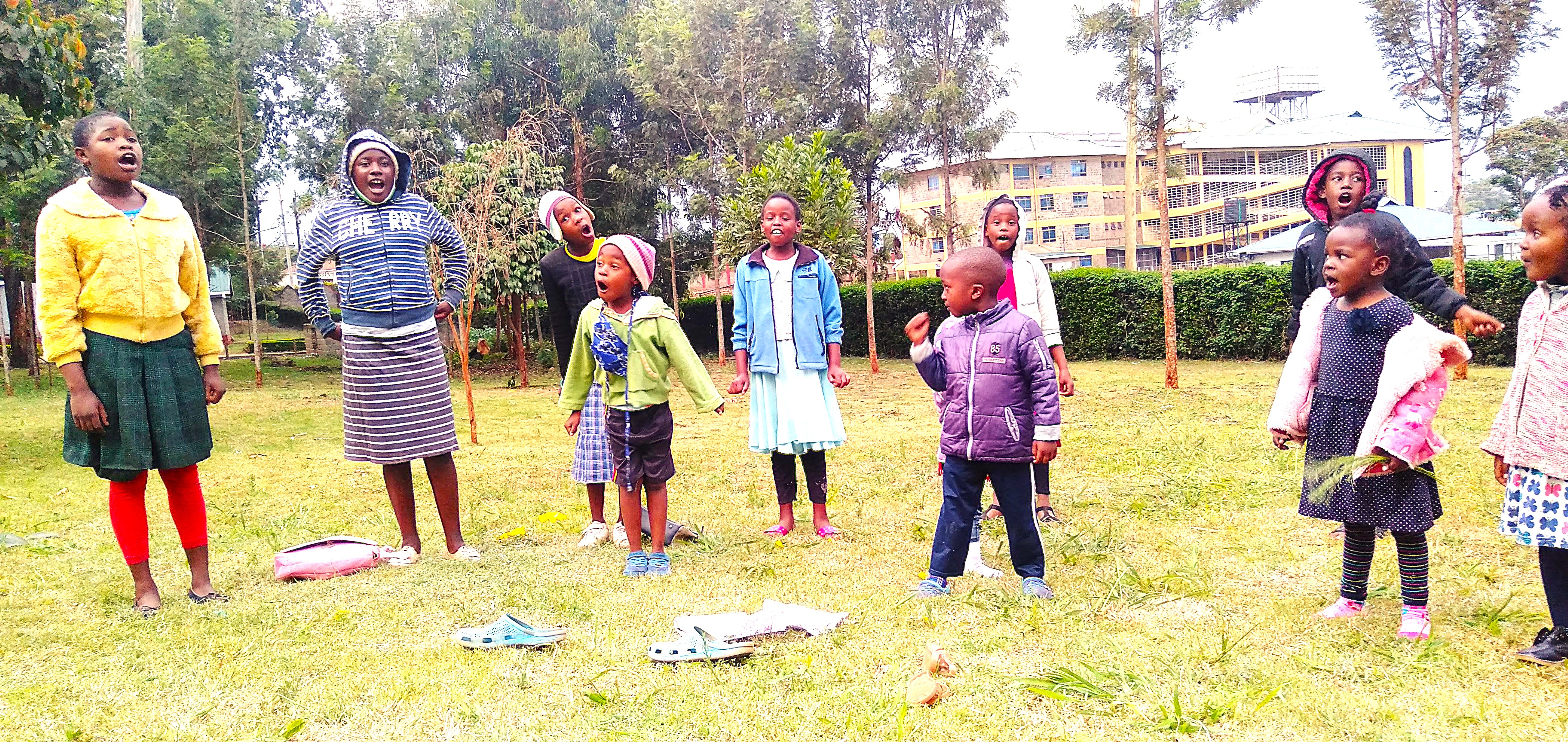 Young kids at training